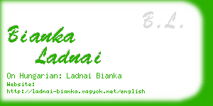 bianka ladnai business card